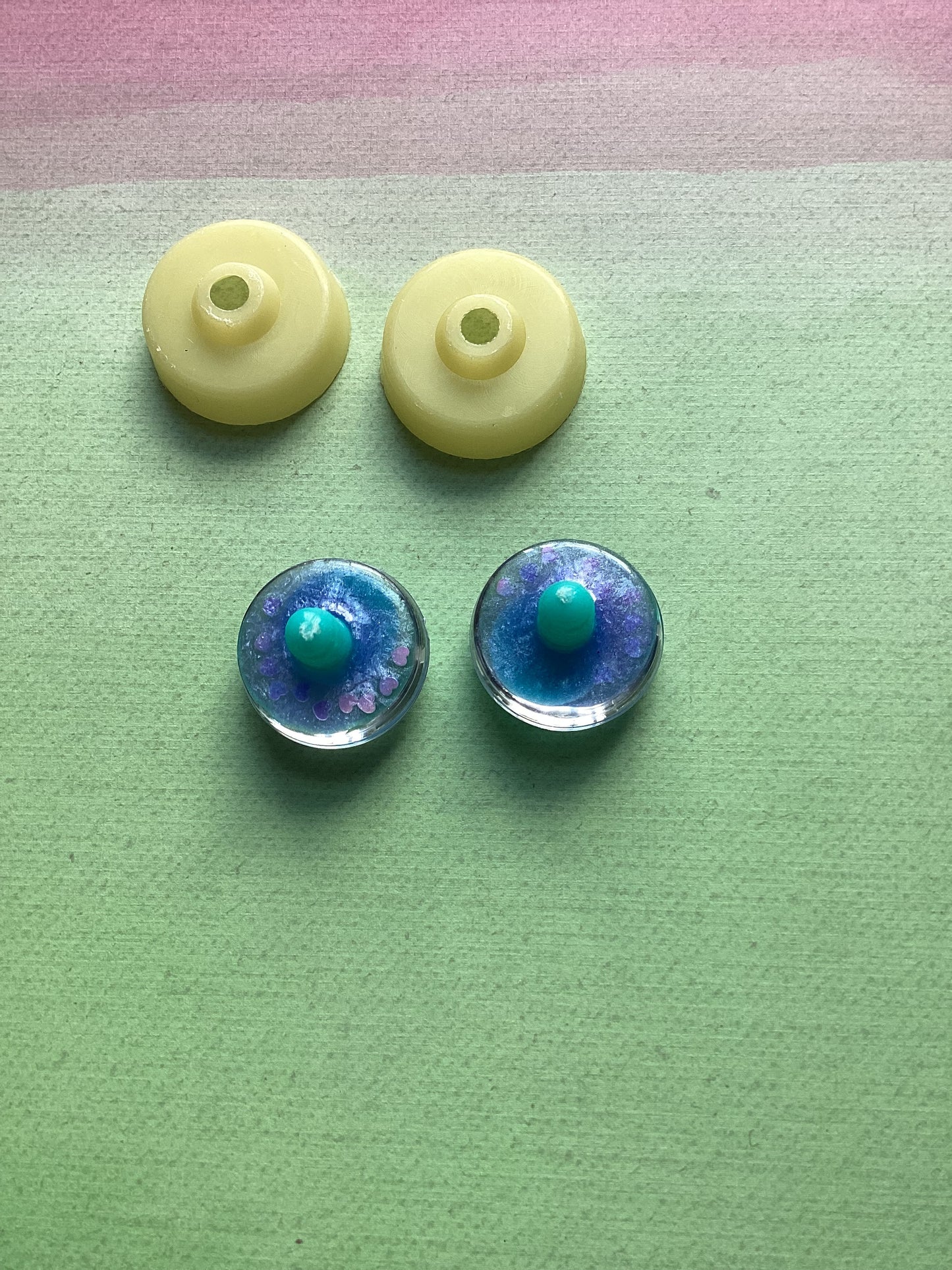 Blue Sweet Heart 30mm Safety Eyes